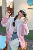 【新款】2025冬主推渐变色羊羔毛皮毛一体172-6833-P175控248，女装短外套，2C056