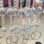 服装 饰上墙壁展示架悬挂水晶珠链吊链挂钩衣服吊环 店吊挂衣架子装