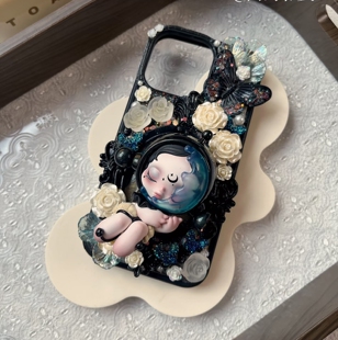 正版泡泡玛特漫相集手机壳奶油胶成品手作限量版生日礼物