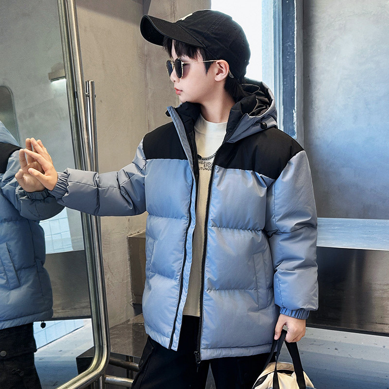 巴拉线大男孩儿童羽绒棉服男童保暖外套羽绒服棉袄大童上衣棉衣