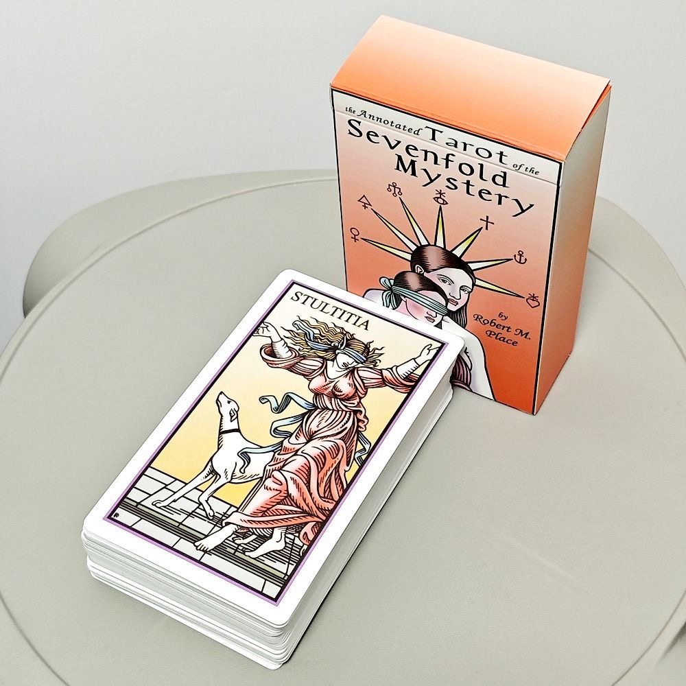 七重秘密马赛塔罗牌12*7cm  78张塔luo牌罗牌塔tarot