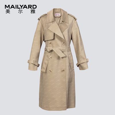 美尔雅女装长袖中长款英伦风