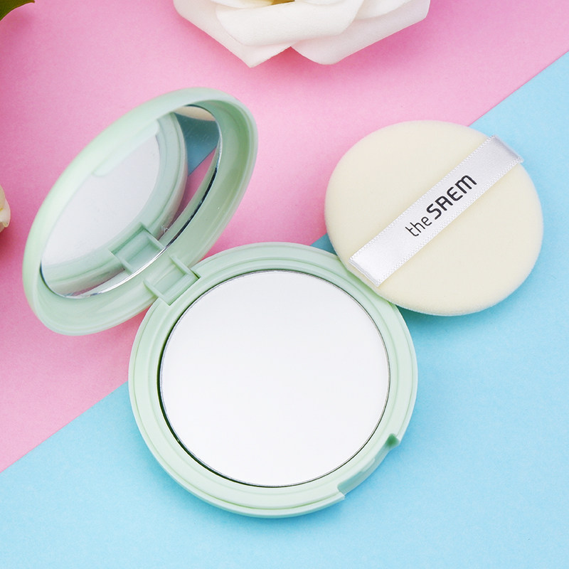 韓國得鮮the saem粉餅遮瑕持久控油薄荷定妝粉提亮清爽透明幹粉餅在類目 彩妝/香水/美妝工具, 粉餅中 - 來自Buy2taobao.com提供專業的淘寶代購服務