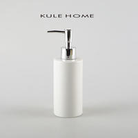 KULE HOME Simple Ceramic lotion bottle, hand sanitizer press bottle, body wash, shampoo and conditioner portioned bottle thumbnail 2