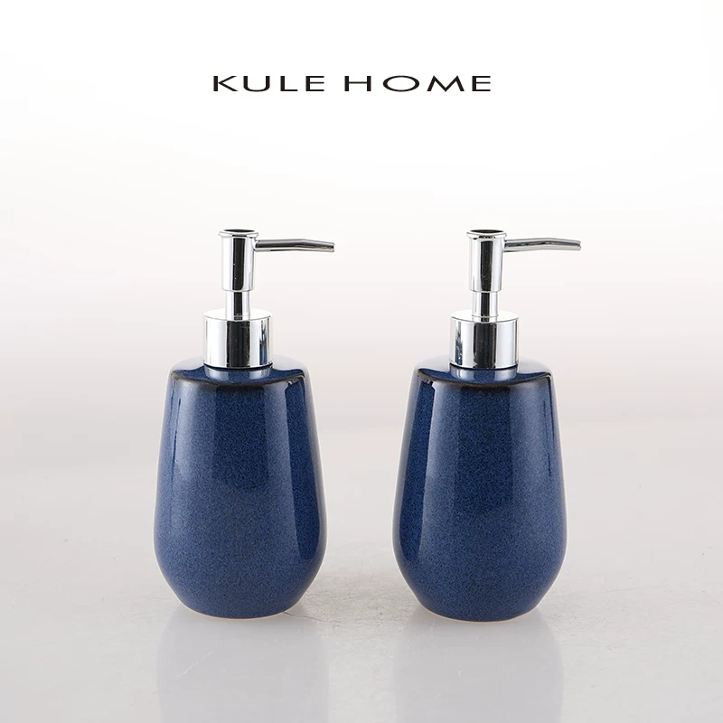 Керамическая бутылка для лосьона Kule Home, пресс-бандаж для ванны, креативная, простая детергенция, разделённая бутылка унитаз