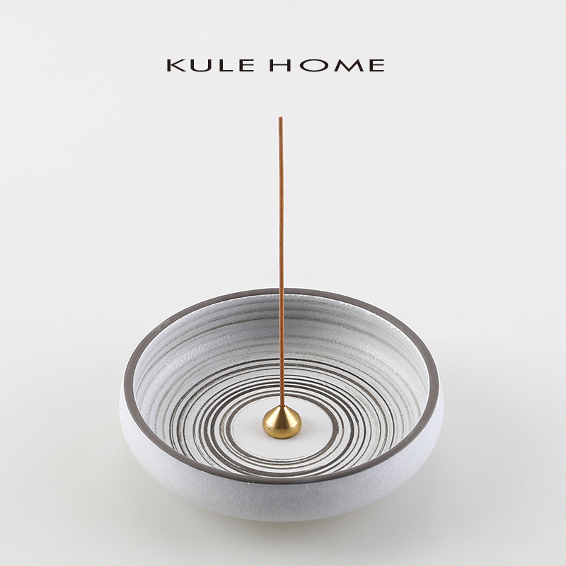 KULEHOME创意陶瓷盘香插