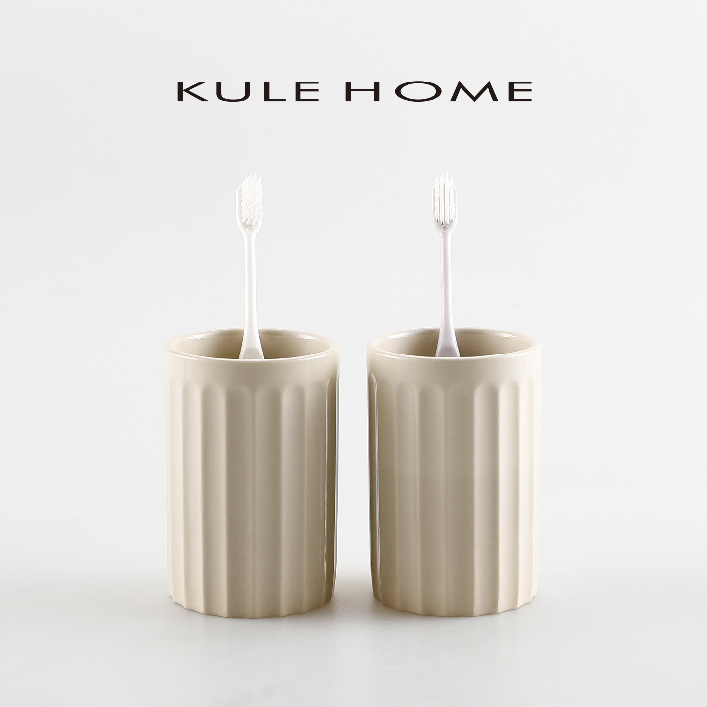 创意陶瓷漱口杯条纹杯洗漱杯