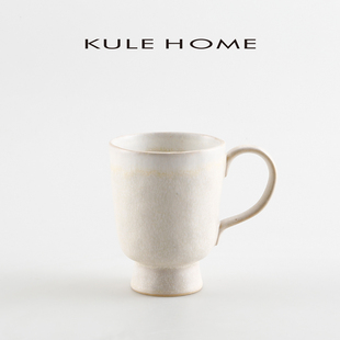 KULE HOME 创意陶瓷马克杯办公室茶杯家用高档喝水杯子复古咖啡杯
