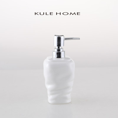 KULE HOME陶瓷浴室卫生间乳液瓶洗手液沐浴露按压分装瓶洗发水瓶