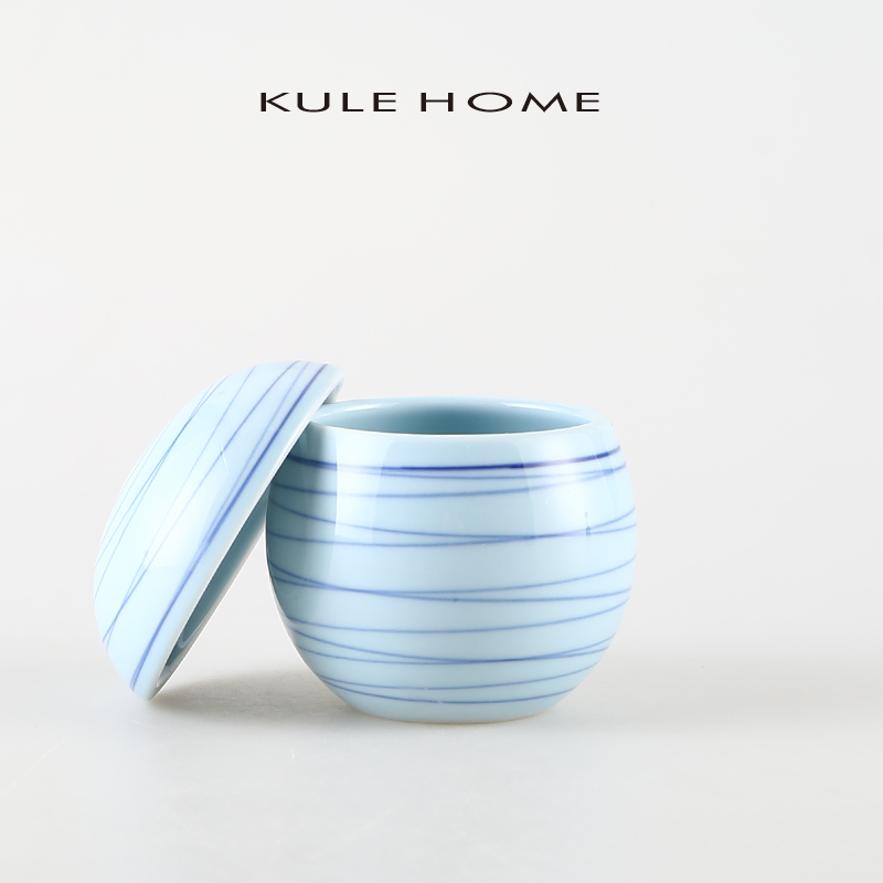 KULEHOME陶瓷卫生间浴室收纳罐