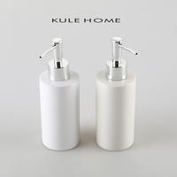 KULE HOME Simple Ceramic lotion bottle, hand sanitizer press bottle, body wash, shampoo and conditioner portioned bottle thumbnail 5