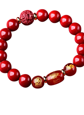 紫水晶大势至菩萨本命佛红绳手链2026年生肖马吉祥物手链