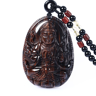 天然红竹石金丝红曜石大日如来吊坠生肖属羊属猴守护神本命佛