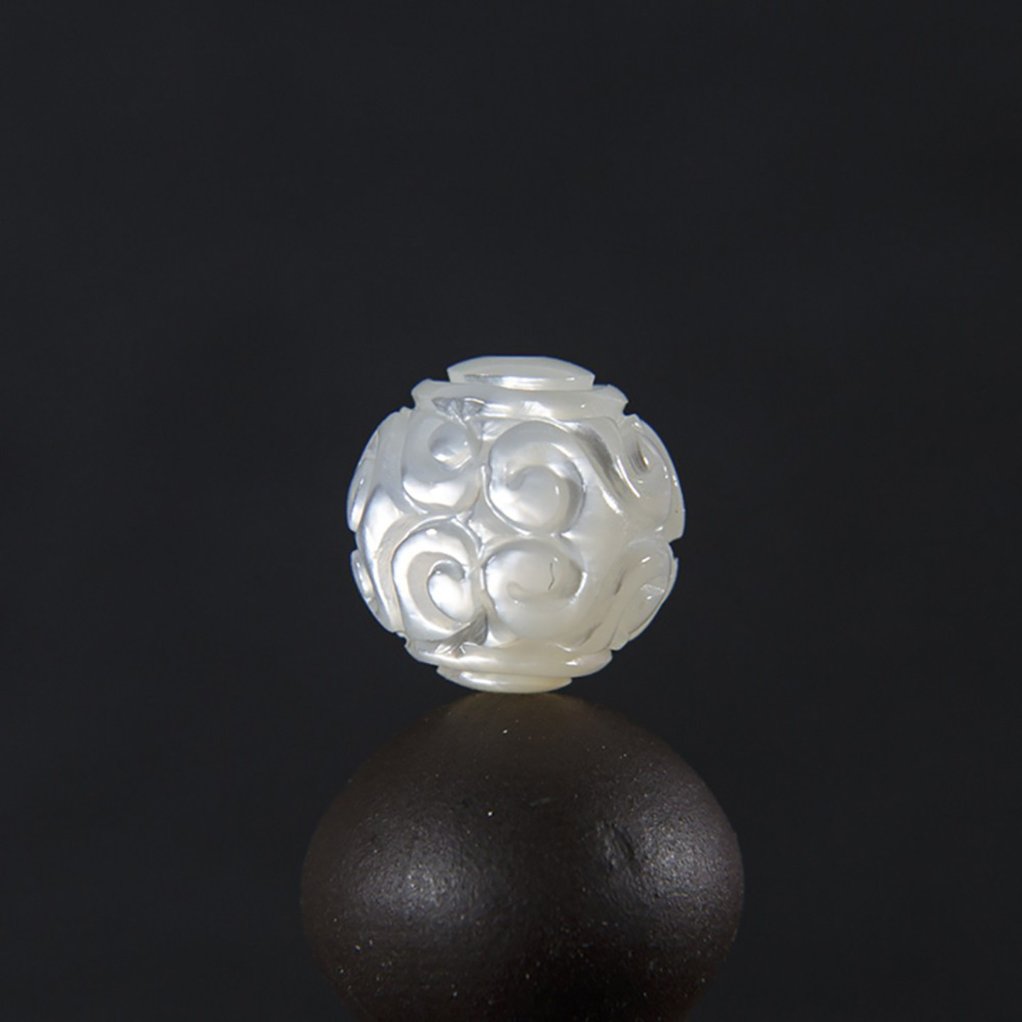 母贝螺钿老鱼骨珠贝雕如意回纹珠祥云纹珠桶珠顶腰珠文玩朝珠配饰