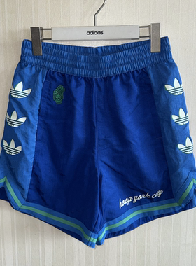 潮包背 现货 Adidas 三叶草男女运动休闲短裤 IY7387 IT9952