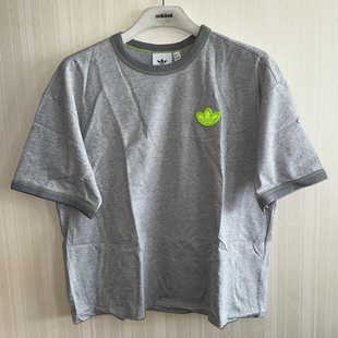 潮包背 现货 Adidas 三叶草男款运动休闲短袖T恤 JJ4363 JJ4361