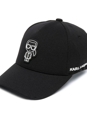 KARL LAGERFELD卡尔拉格斐男女同款黑色棒球帽鸭舌帽