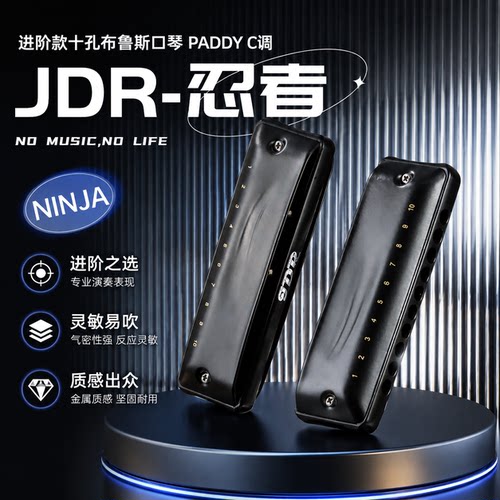 JDR嘉德瑞布鲁斯蓝调十孔C调忍者