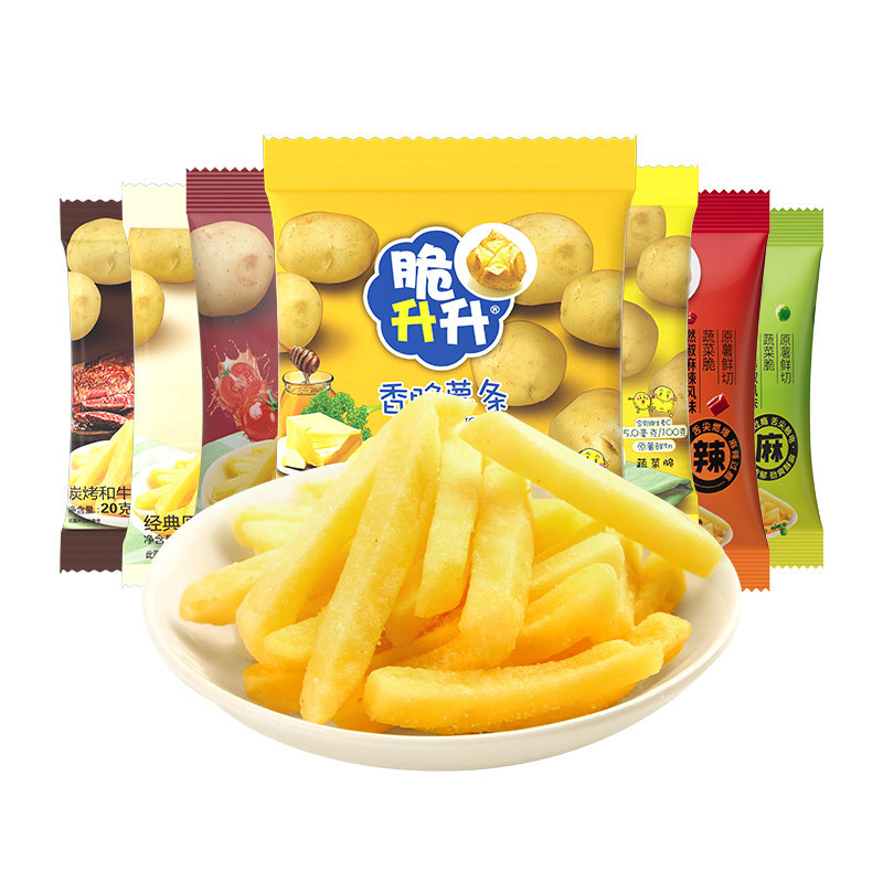 【K姐直播间】脆升升薯条薯角28包蜂蜜黄油好吃的零食