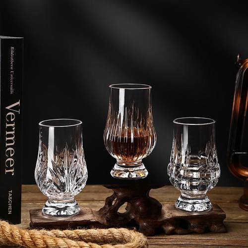 水晶玻璃杯闻香杯品鉴杯家用威士忌杯洋酒杯创意高端烈酒杯组合装