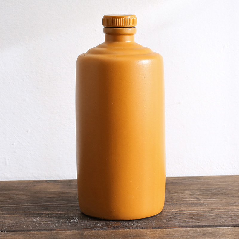 古苑1斤装 陶瓷酒坛茅型瓶散装台土陶空酒瓶子密封小酒壶白黄酒具