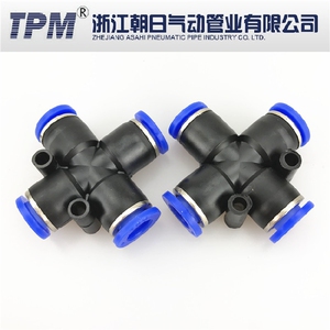 气动元件接头塑料 快速快插气管接头 PZA4/PZA6/PZA8/PZA10/PZA12