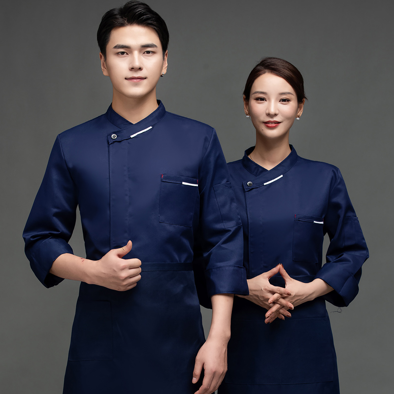 厨师工作服男长袖秋冬季酒店中餐厅食堂餐饮火锅饭店后厨房服装女
