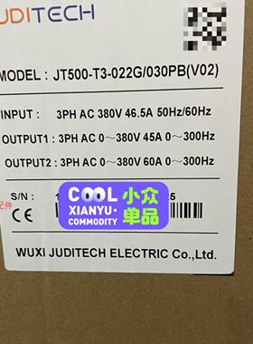 议价JUDITECH变频器JT500T3022G0