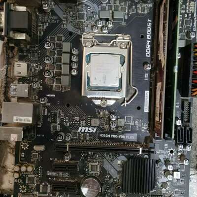 议价星H310MPRO主板加i3-8100cpu图片，需要
