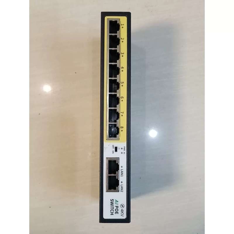 议价火翼交换机，型号HY-POE110DL V6，成色如图，实物图片