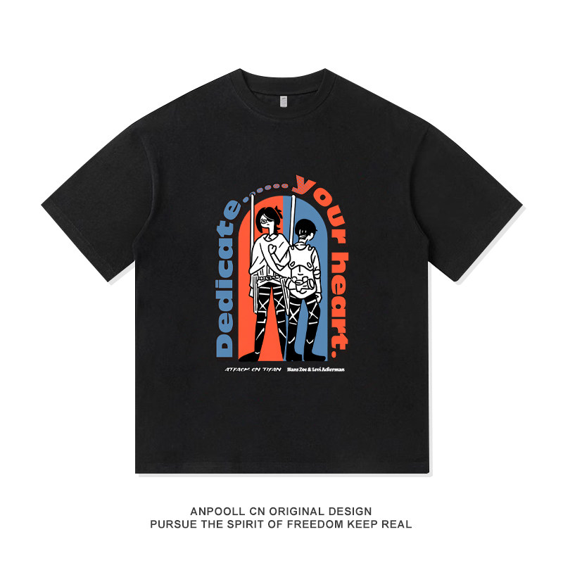 进击的巨人利威尔兵长动漫韩吉同款cos衣服半袖短袖T恤衫衣服男装