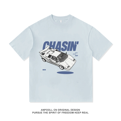 兰博基尼Countach康塔什LP5000经典跑车印花纯棉短袖T恤男装衣服