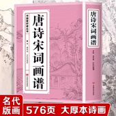 唐诗宋词画谱 中国书法国画技法传世画谱芥子园三希堂画宝山水画人物工笔白描图谱传统画谱名家名作赏析书画爱好者从书籍
