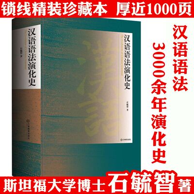 精装 汉语语法演化史 石毓智著汉语语法史汉语史稿汉语语法化的历程实用中国现代汉语语法研究非王力古汉语文言语法汉语语法史书籍