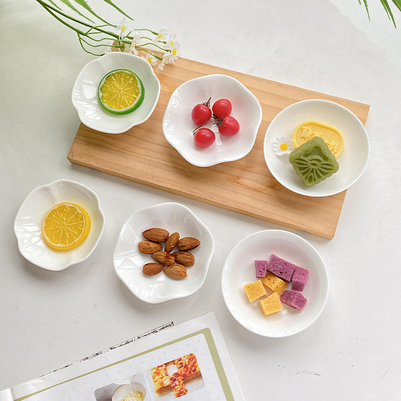 后海小吃碟味碟酱油味碟骨瓷家用