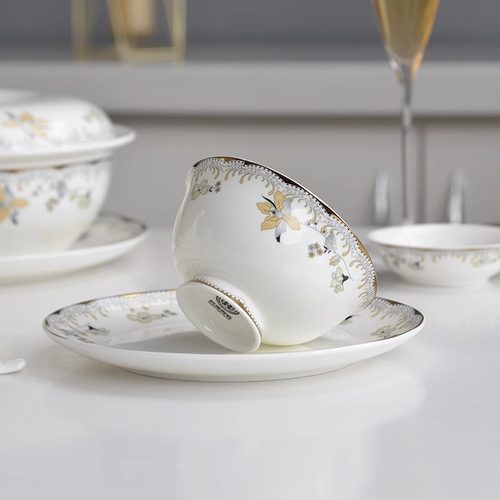 后海骨瓷碗碟法式高级感乔迁餐具