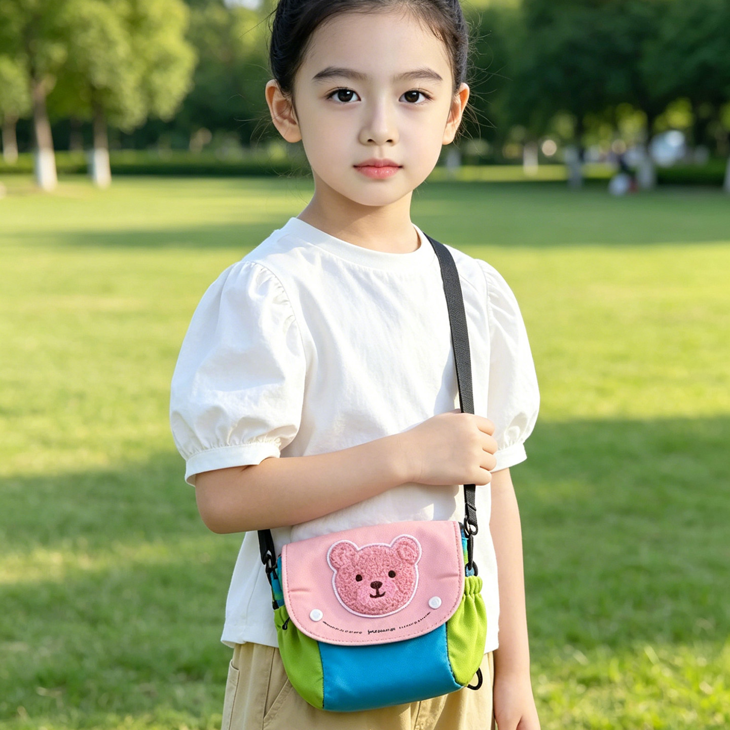 儿童斜挎包男童2026新款外出旅游包包潮胸包小挎包女孩背包双肩包