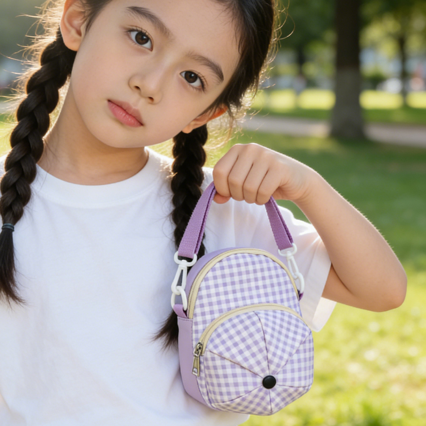 儿童斜挎包女孩小包包2026新款时尚女童可爱外出童背包女学生挎包