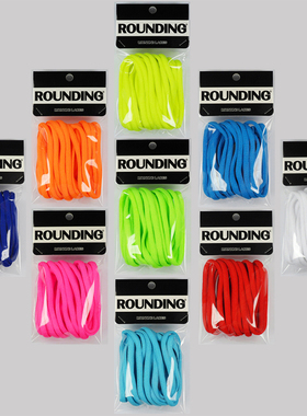 耐*适用AJ威少PG543欧文8 7篮球鞋6mm椭圆鞋带原装黑白红绿蓝橙