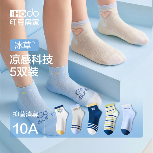 夏季薄款 儿童袜子5双装