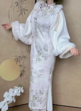 披肩外套斗篷开衫橘里冬季