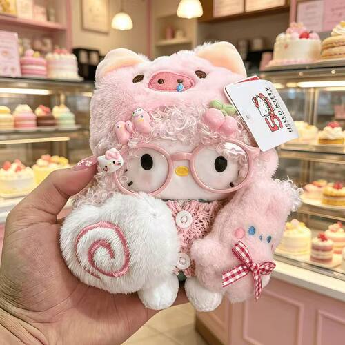 【A1-A56】正版HelloKitty甜心天使毛绒玩偶钥匙扣kt猫礼品包挂件