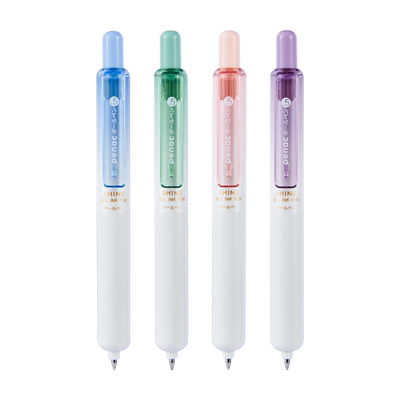 优和penac胖胖笔系列4色笔0.5mm考试按动速干子弹头中性笔进口笔