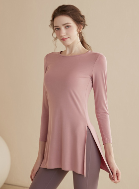 IUIU YOGO秋冬中长款遮臀瑜伽服运动上衣女显瘦速干健身服长袖T恤