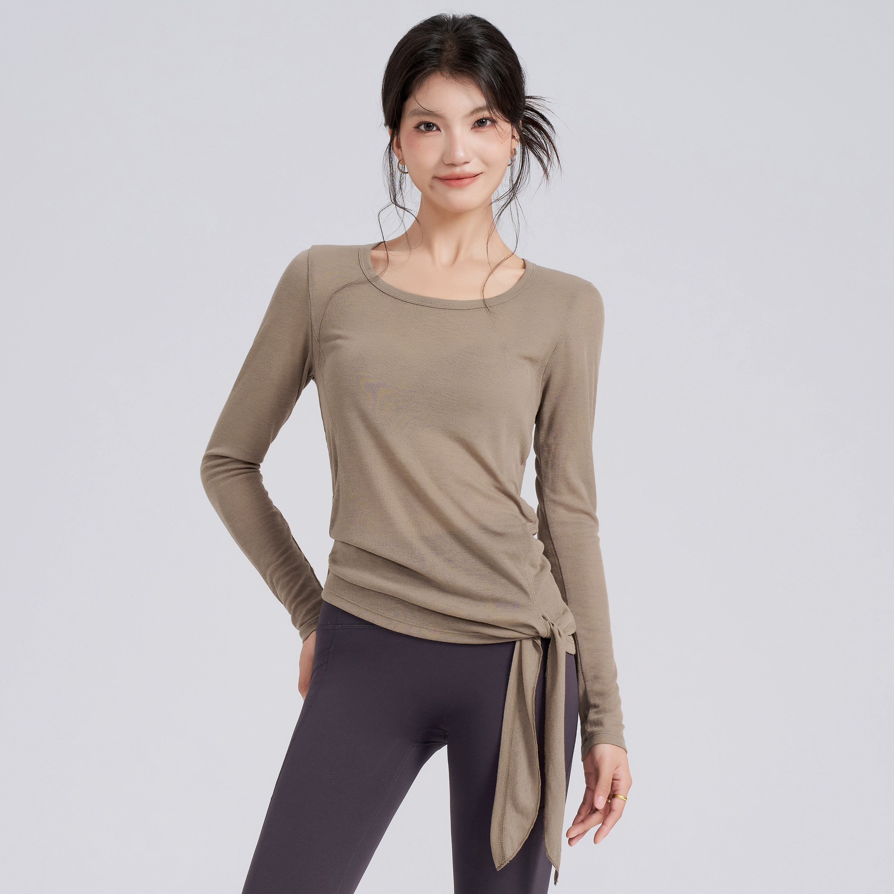 IuIu新款速干瑜伽服长袖健身上衣