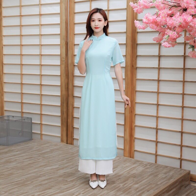 新品养生馆技师工作服女足浴足疗会所雪纺长装春夏工衣制服