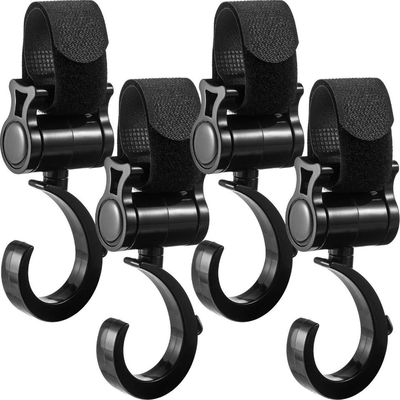 婴儿车挂钩360旋转魔术贴儿童推车挂钩婴儿车挂钩