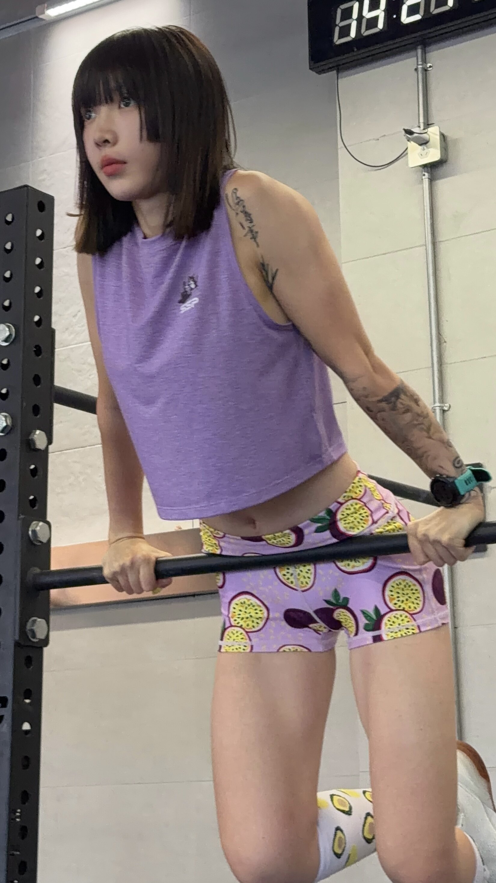 Helloganggang同款铁牛老午运动背心女 HYROX训练服CF举重训练服图片