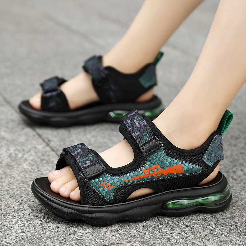 回力男童气垫凉鞋2026新款7-15岁中大童32-42大码儿童运动沙滩鞋