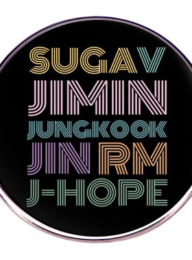 金南俊闵玧其朴智旻田柾国胸针防弹少年乐团别针胸章金属徽章